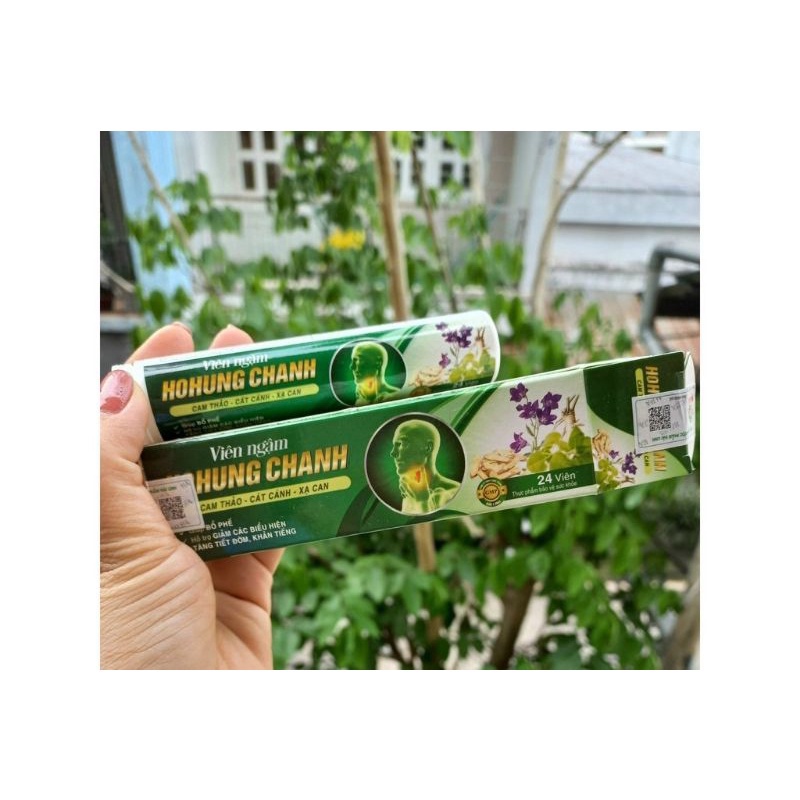 Viên ngậm HoHung Chanh giai pháp cho viêm họng hạt, ngứa họng, ho rát họng kv tại họng diệt vi khuẩn