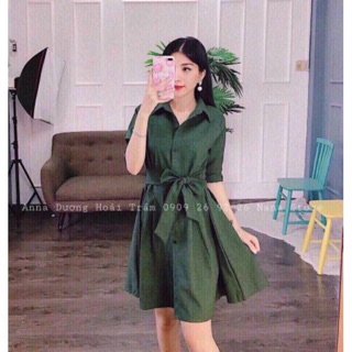 Áo Đầm somi thắt nơ