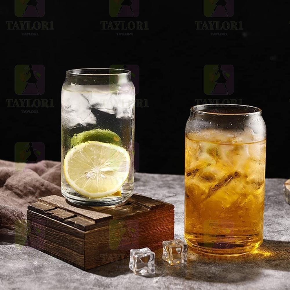 Ly Thủy Tinh Uống Bia / Nước Trái Cây / Rượu Whiskey / Cocktail Hình Lon Nước Trong Suốt TAYLOR1