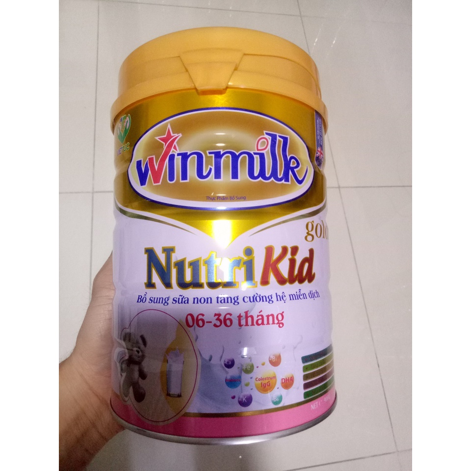 Sữa bột Nutrikid Gold Dành cho trẻ từ 6-36 tháng tuổi biếng ăn, chậm lớn, suy dinh dưỡng, thấp còi - 900g