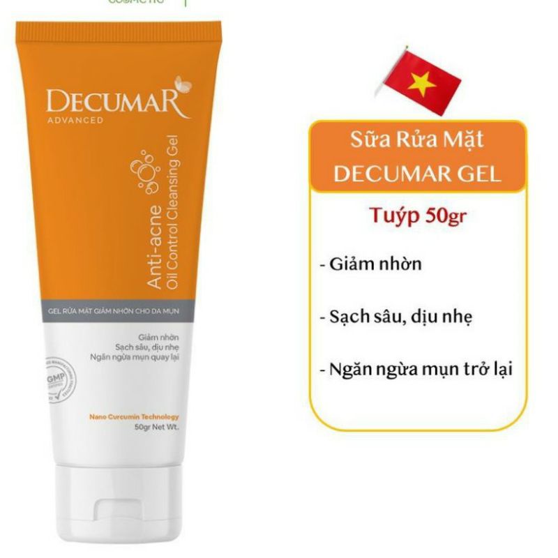 Sữa rửa mặt dạng Gel Decumar Advanced 50gr