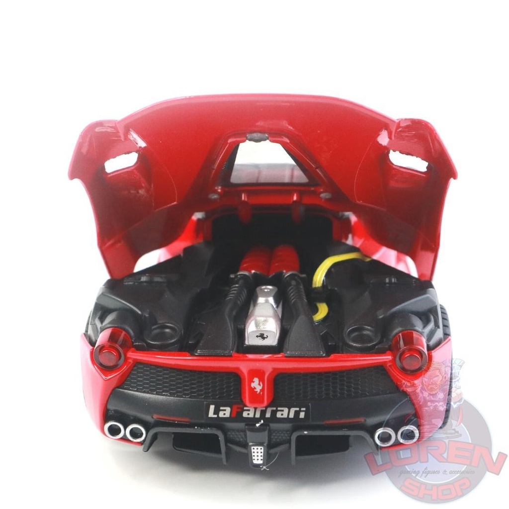 Mô hình ô tô kim loại Ferrari Laferrari tỷ lệ 1:22, siêu xe có đèn còi mở được cửa cốp nắp capo - Lorenshop