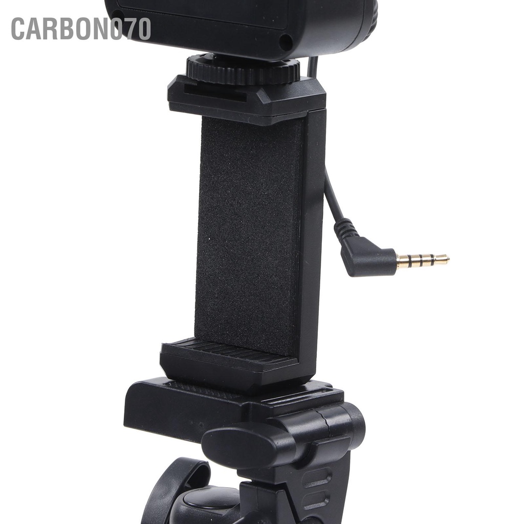 Carbon070 Bộ vlogging điện thoại thông minh Thiết bị ghi truyền hình trực tiếp với chân máy Micrô lấp đầy ánh sáng điều khiển từ xa Kẹp