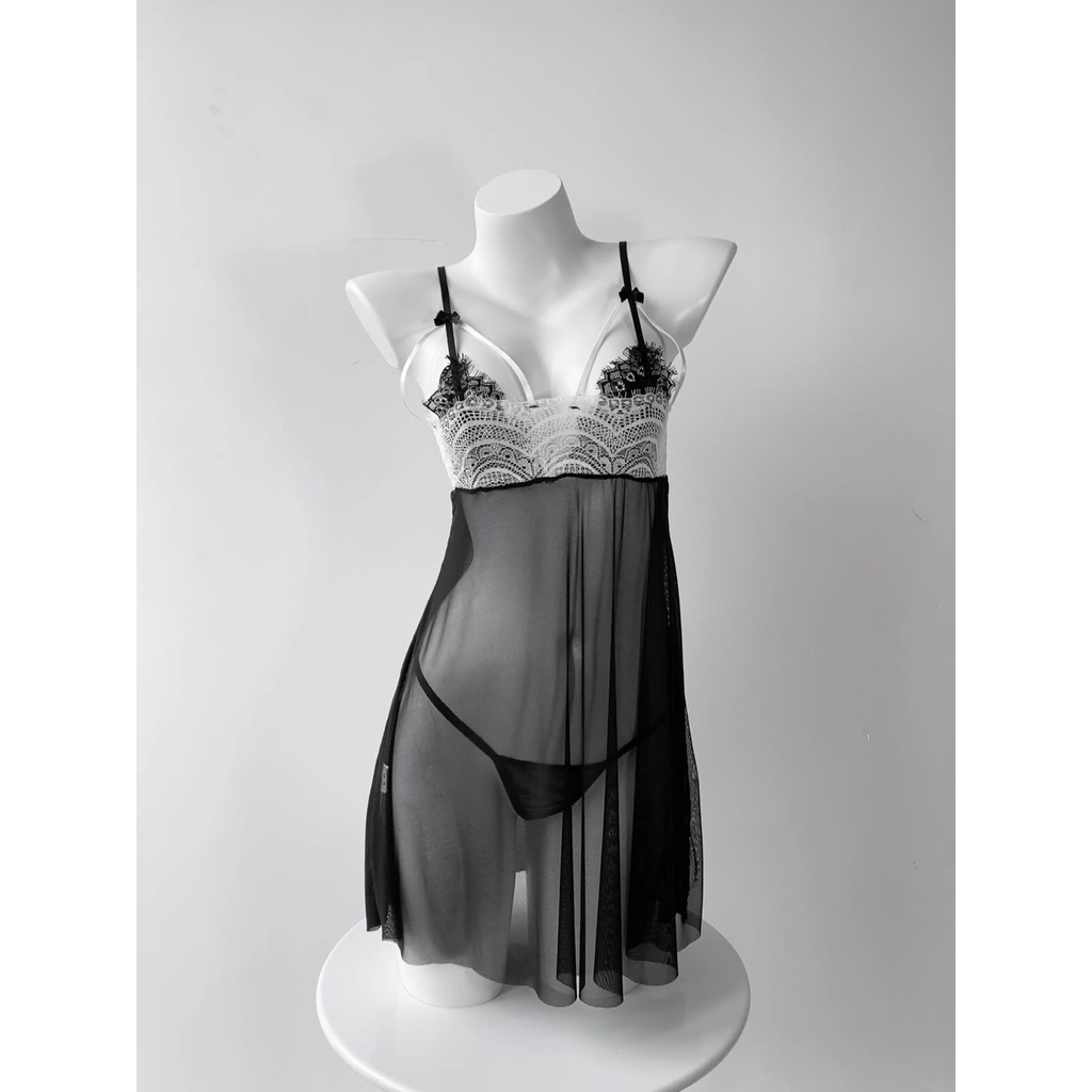 Váy Ngủ Ren Hai Dây Phong Cách Tiểu Thư, Công Chúa Xinh Xắn CV51 CICI BONITA HCM ( Quà đặc biệt, Valentine...)