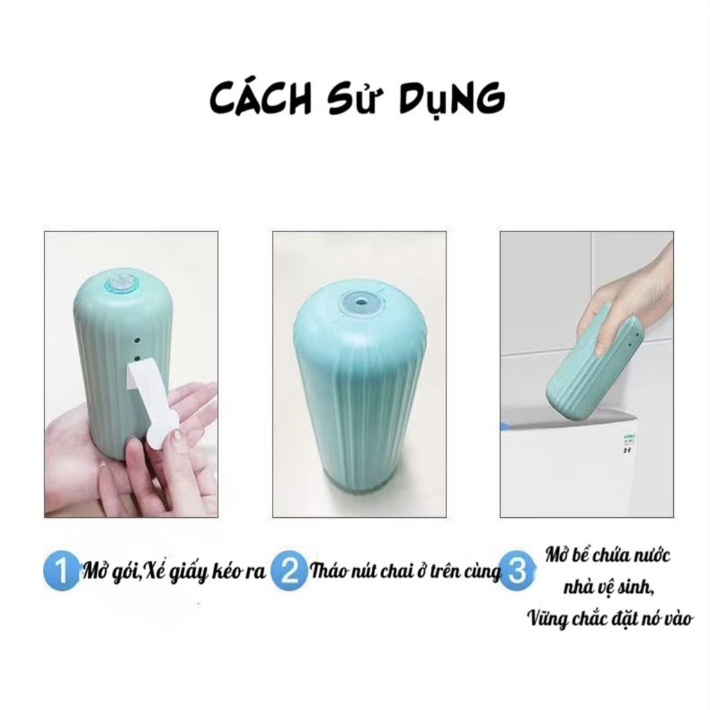 Lọ thả bồn cầu hàn quốc lọ tẩy bồn cầu diệt khuẩn khử mùi phiên bản mới với 3 màu sắc tự nhiên CozyBin