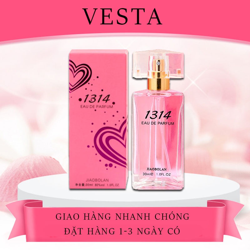 Nước Hoa Nữ 1314 Hương Hoa Cỏ Trái Cây Nhẹ Nhàng Lưu Hương Lâu 30ML