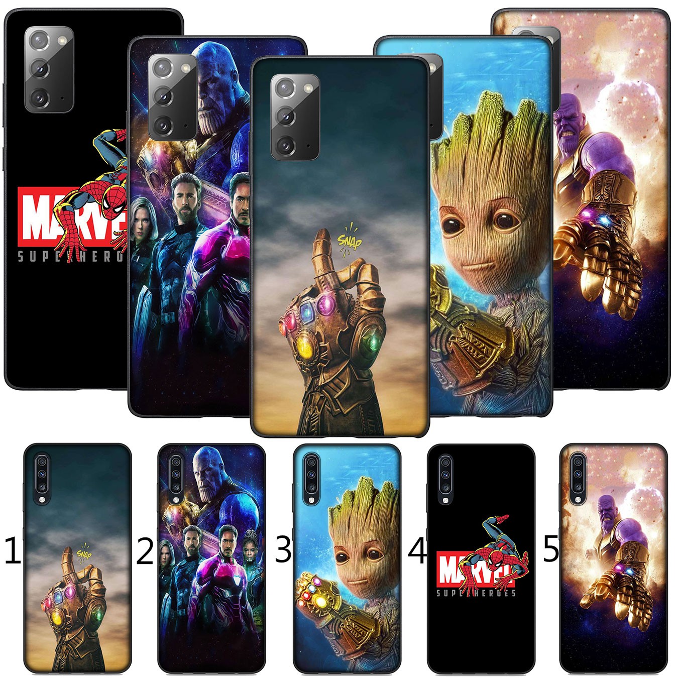 MARVEL Ốp Lưng Hình Găng Tay Thanos Cho Điện Thoại Oppo A9 A8 A7 A5 A73 A31 A32 F11 F9 Pro F7 A5S Ax7 A7X A3S A53 2020