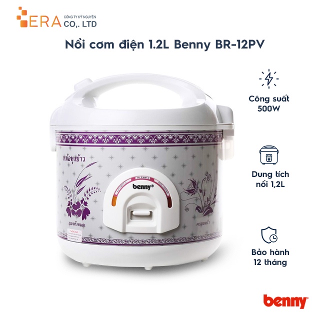 Nồi cơm điện 1.2L Benny BR-12PV