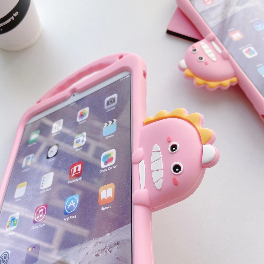 Bao Da Hình Khủng Long Dễ Thương Cho Ipad Mini1 / 2 / 3 2 / 3 / 4 Ipad 6 / Air2 / Pro Ipad Pro 2018 Mini4 / 5 Ipad5 / Air / 2017 / 2018 / Ipad Air3 / Pro Ipad Pro 2020 Ipad