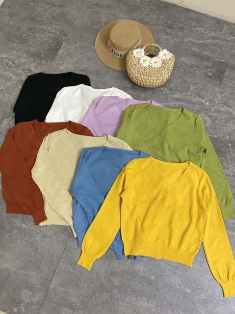 [ Mã FAMAYWA2 giảm 10K đơn 50K] Áo khoác cadigan cài khuy chất cotton tăm chất đẹp | BigBuy360 - bigbuy360.vn