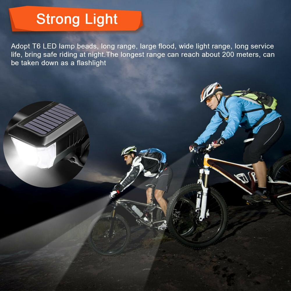 LANFY Đèn Pha LED Tích Hợp Còi Cho Xe Đạp Leo Núi