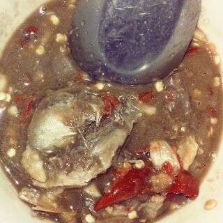 500g mắm cá nục chấm rau luộc
