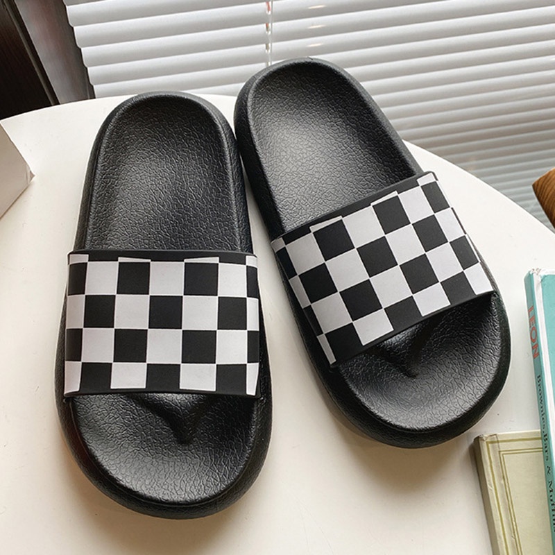 Dép quai ngang IELGY họa tiết caro thời trang cá tính cho nữ