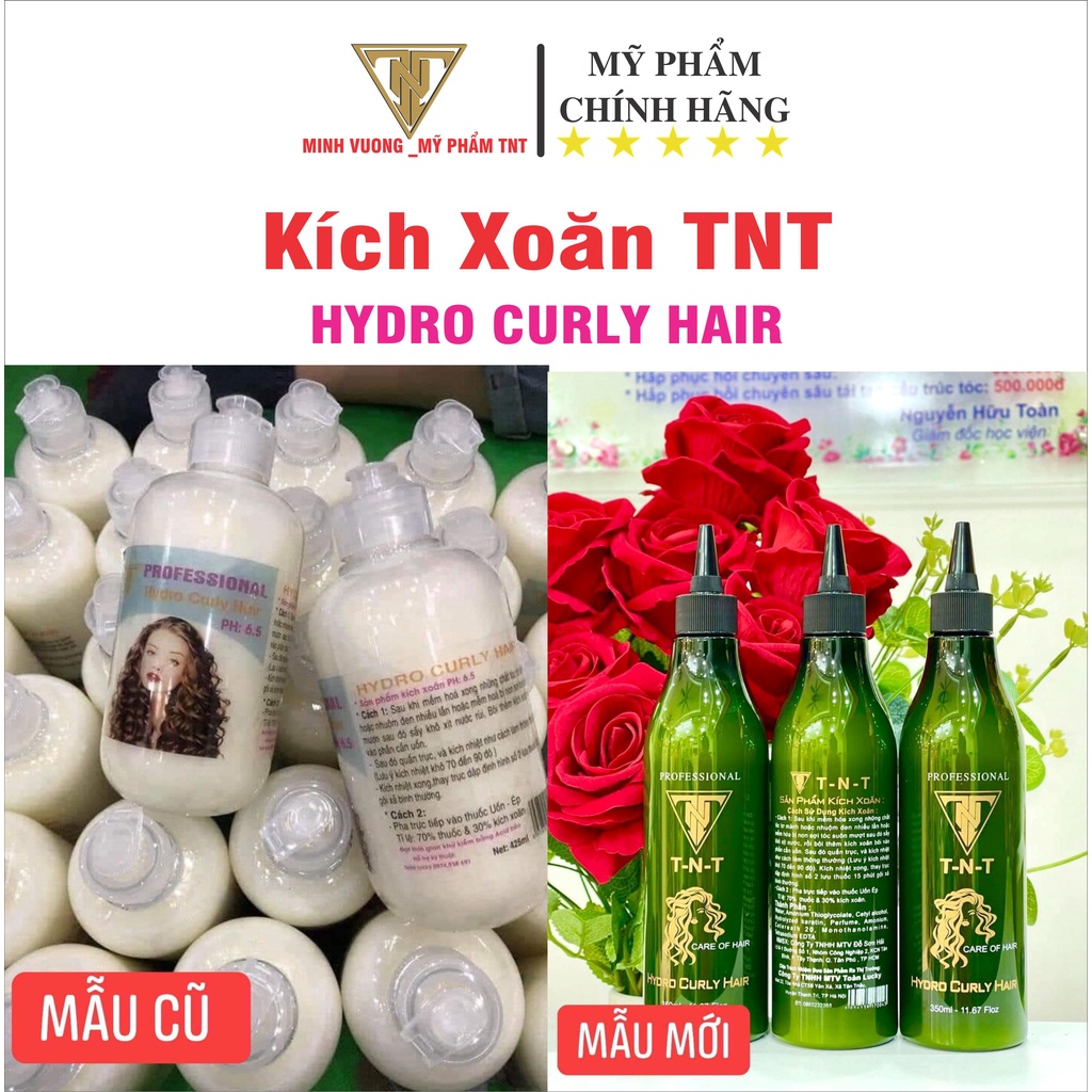 Thuốc kích xoăn TNT, kích xoăn tóc Hydro Curly Hair , thuốc làm xoăn tóc đơn giản, chính hãng công TNT
