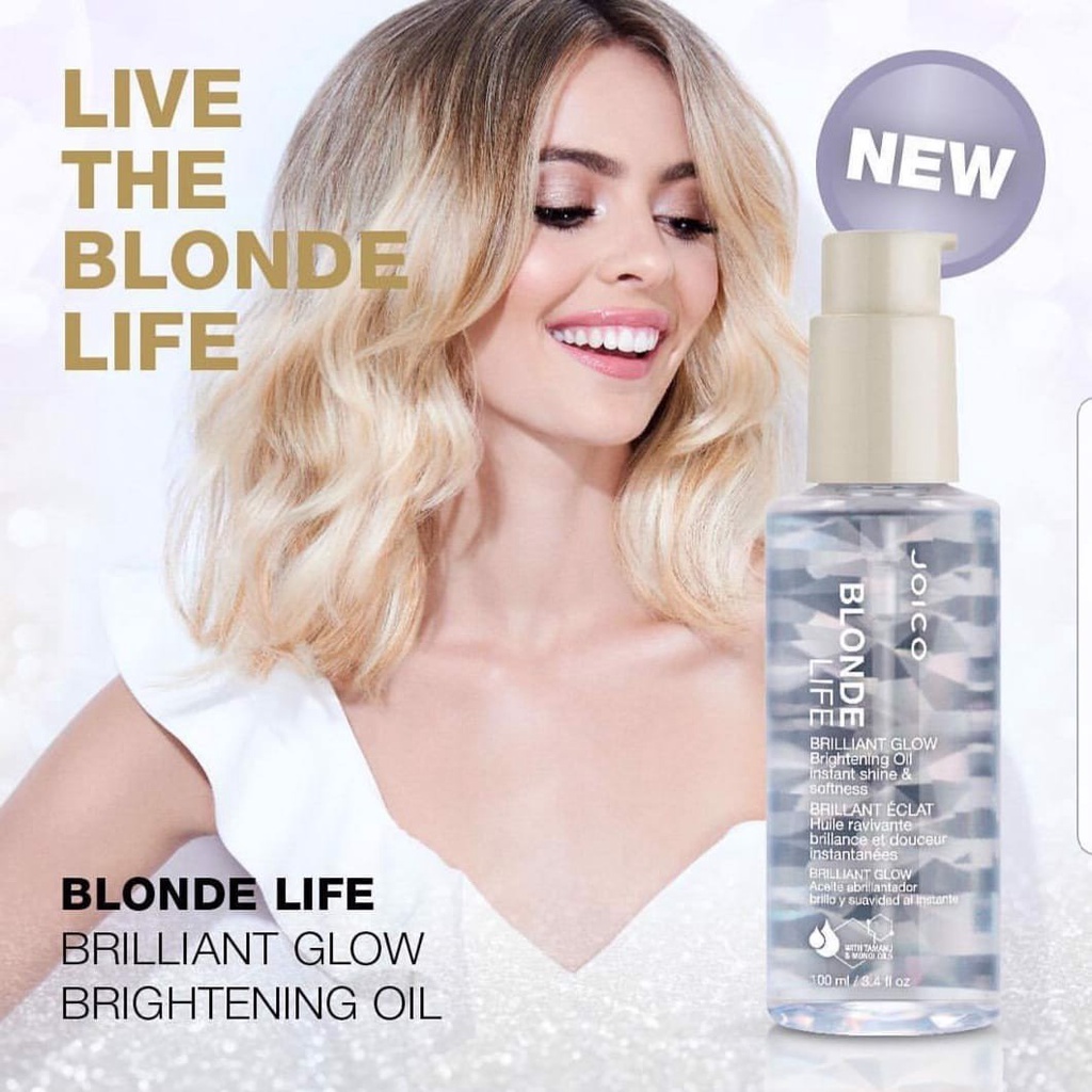 Tinh dầu dưỡng tóc JOICO Blonde Life Brilliant Glow Oil 100ml