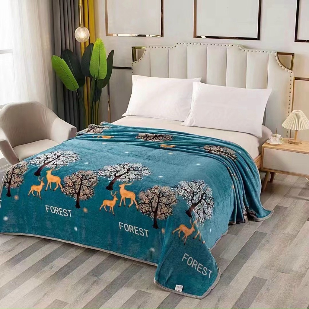 Chăn Tuyết Mùa Hè, Chăn Thun Lạnh, Chăn Tuyết Nhung Siêu Mềm Mịn, Chăn Lông Tuyết 2mx2m3 Phù Hợp Cho Mùa Hè Thu Đông