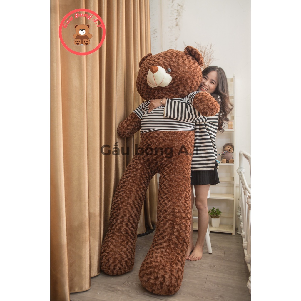 [HOT] Gấu Bông Teddy - Thú Nhồi Bông Teddy Siêu To Màu Nâu Khói _ size 90cm-1m8 _ AT001