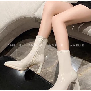 [ ORDER ] Boots mũi nhọn đế đúp gót dẹt