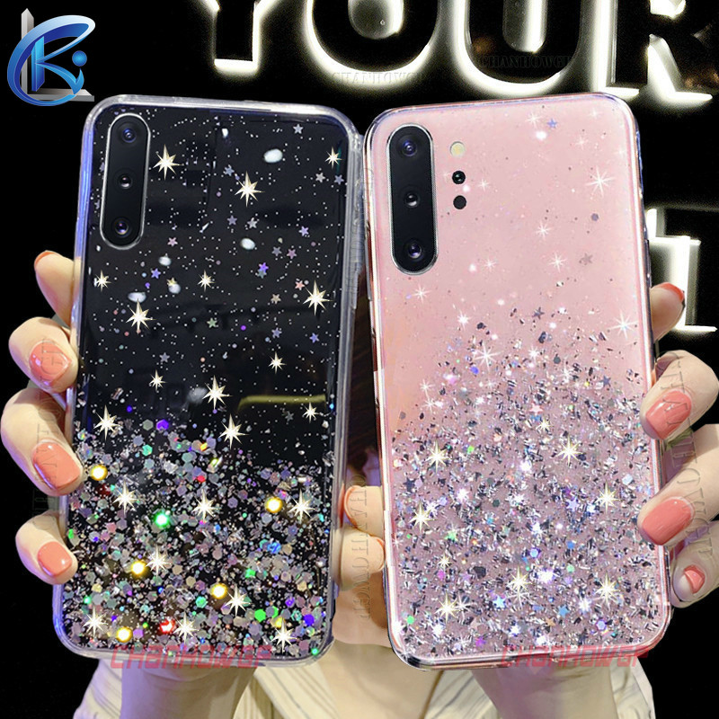 Ốp điện thoại silicon TPU mềm lấp lánh sang trọng cho HUAWEI P30 PRO P20 PRO LITE NOVA 5T 5 5I PRO 3I 3 4 3E 4E HONOR 20