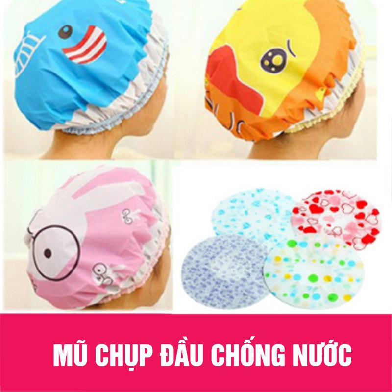Mũ Chụp Đầu Bảo Vệ Tóc Khi Tắm Chống Thấm Nước Dễ Dùng Thoải Mái Khi Sử Dụng - HT222