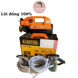 Máy rửa xe mini nội địa Mỹ 2400w Boseton, máy rửa xe gia đình