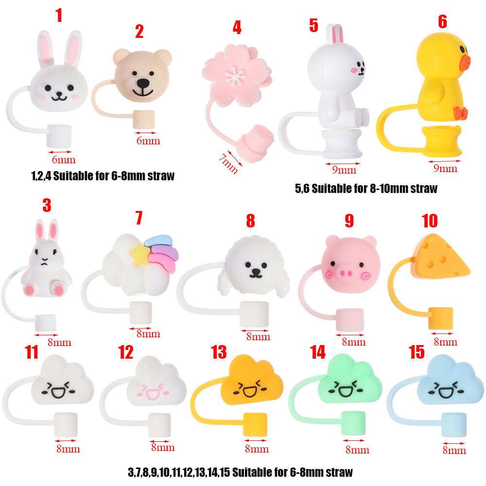 FAY 1 Ống Hút Silicone Dễ Thương