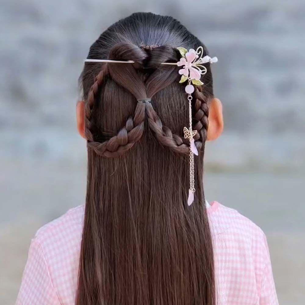 Trâm Cài Tóc Hình Hoa Và Bướm Phong Cách Trung Hoa Cổ Điển Cho Nữ