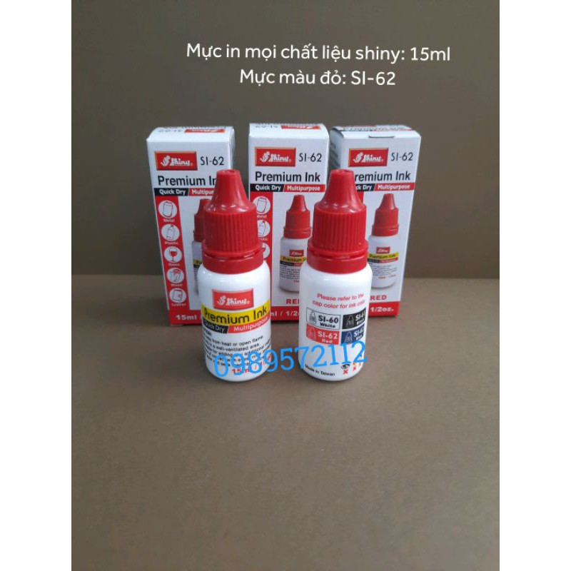Mực dấu in ni lông,in trên mọi chất liệu shiny-mực nhanh khô