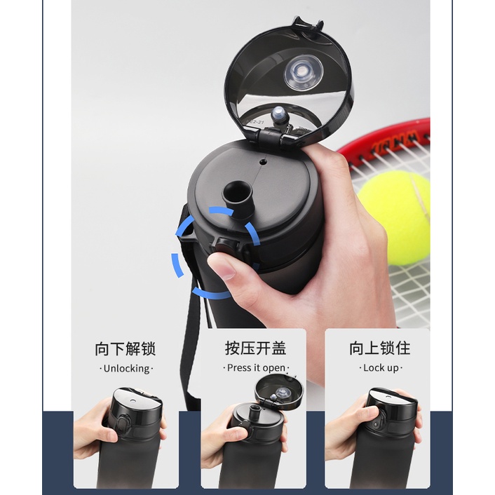 Bình Nước Thể Thao Uzspace 350ml / 500ml / 1000ml / 1500ml Không BPA