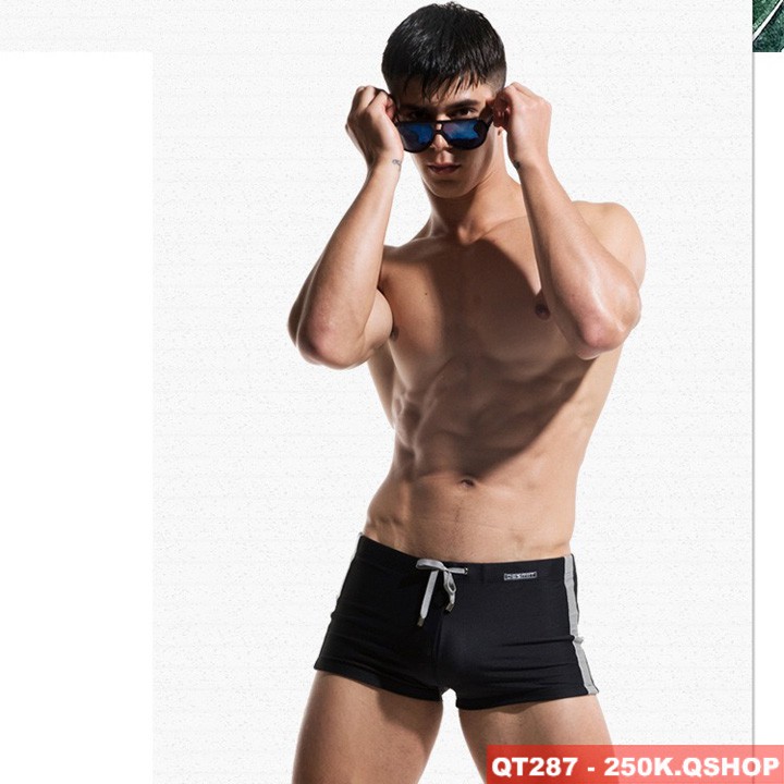 Quần bơi nam boxer có mouse độn Qshop QT287