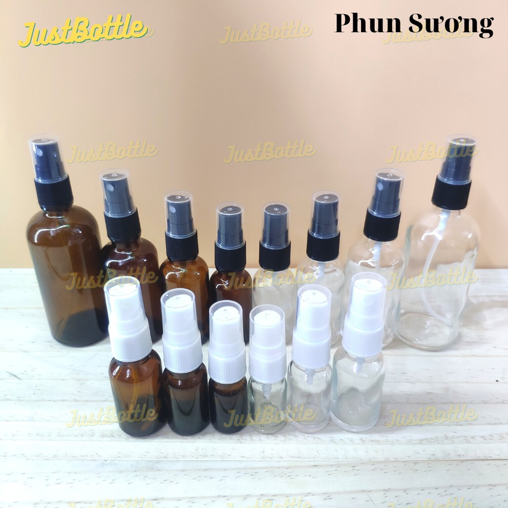 CHAI XỊT PHUN SƯƠNG NHỰA &amp; THỦY TINH 5ml 10ml 15ml 20ml 30ml 50ml 100ml  VỎ CHAI LỌ CHIẾT MỸ PHẨM nhỏ dạng xịt