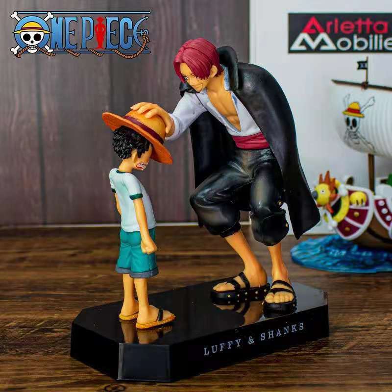 One Piece Tự tay làm bằng những kỷ niệm thời thơ ấu Luffy Tóc đỏ Shanks Mô hình cảnh Quà tặng