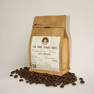 Cà Phê Rang Mộc 100% Robusta Nguyên Hạt 250g