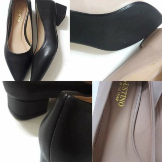 [SALE] Giày Da Lì Gót 3 Phân Thời Trang Augustino