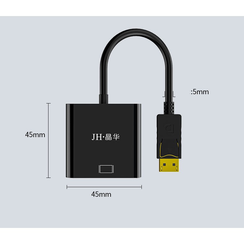 [Mã ELHACE giảm 4% đơn 300K] Cáp chuyển Displayport ra VGA 1080p Jinghua z145