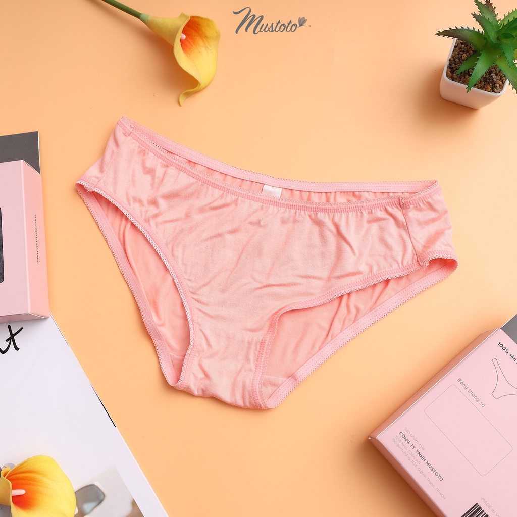 Combo 5 Quần Lót Cotton Mềm Mịn Thấm Hút Lưng Thấp (Mustoto MQ28)