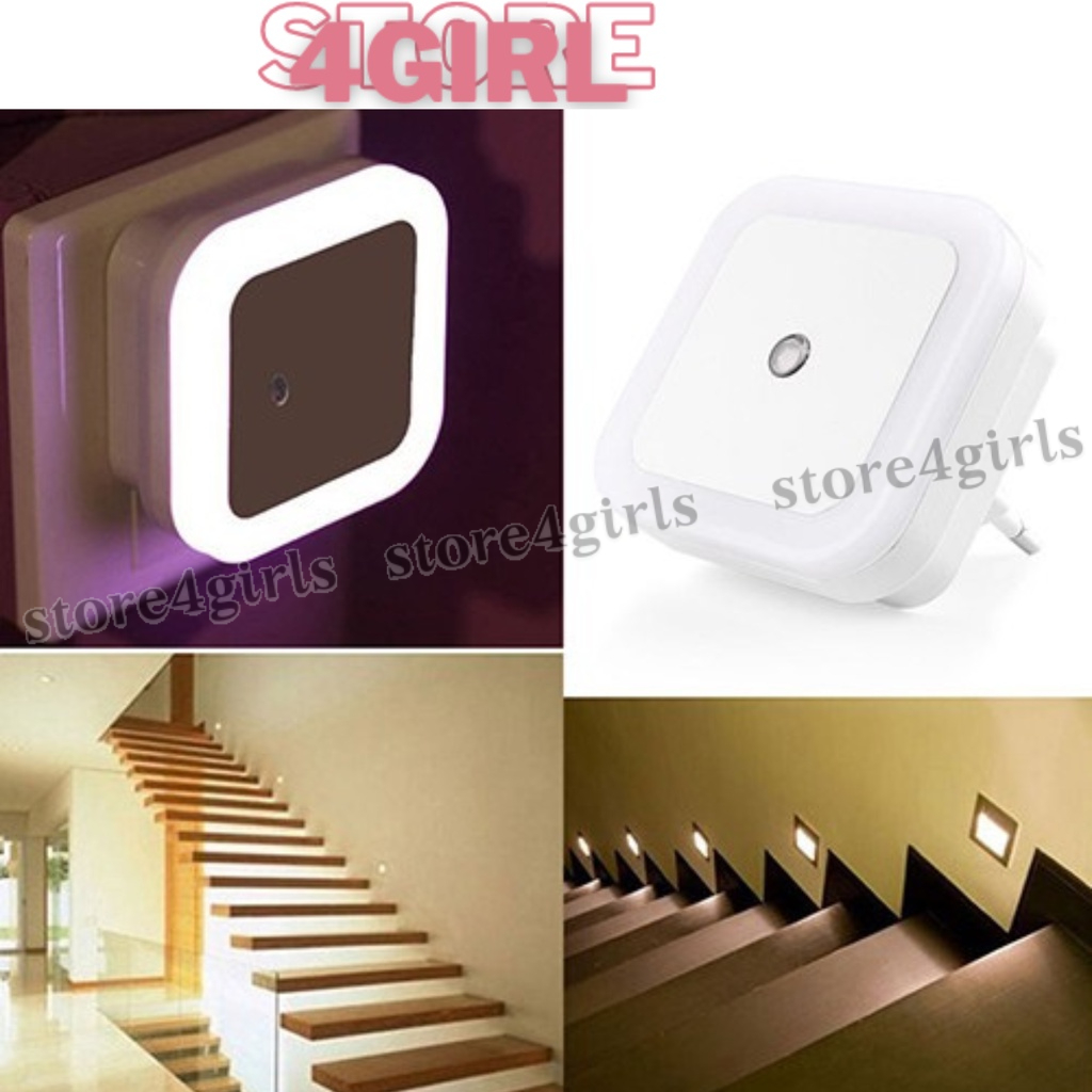 Đèn Ngủ Vuông Cảm Biến Tự Sáng Khi Về Đêm Store4girls