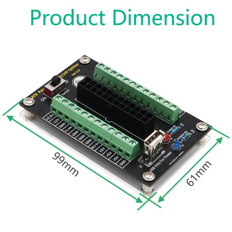 Bảng Mạch Atx 24 / 20 Pin Cổng Usb 5v | WebRaoVat - webraovat.net.vn