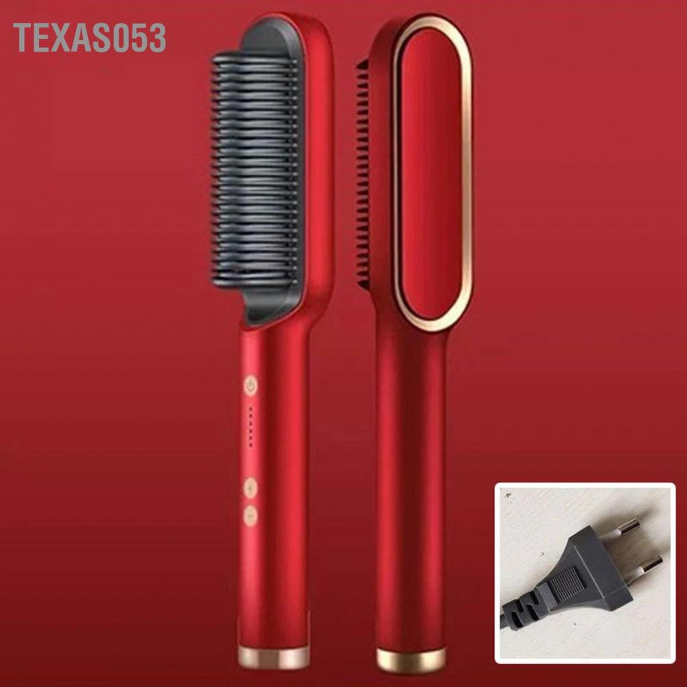 [Hàng mới về] Lược chải tóc thẳng sử dụng điện EU ion âm Texas053