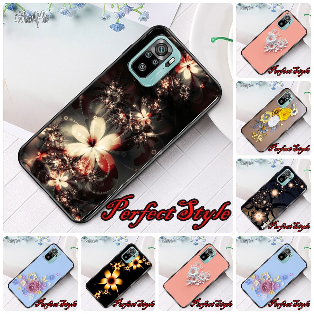 Ốp lưng phủ bóng Xiaomi Mi 11 lite note 10 / note 10 pro / K40 gaming - K40 pro - Poco F3 poco X3 pro họa tiết  Hoa