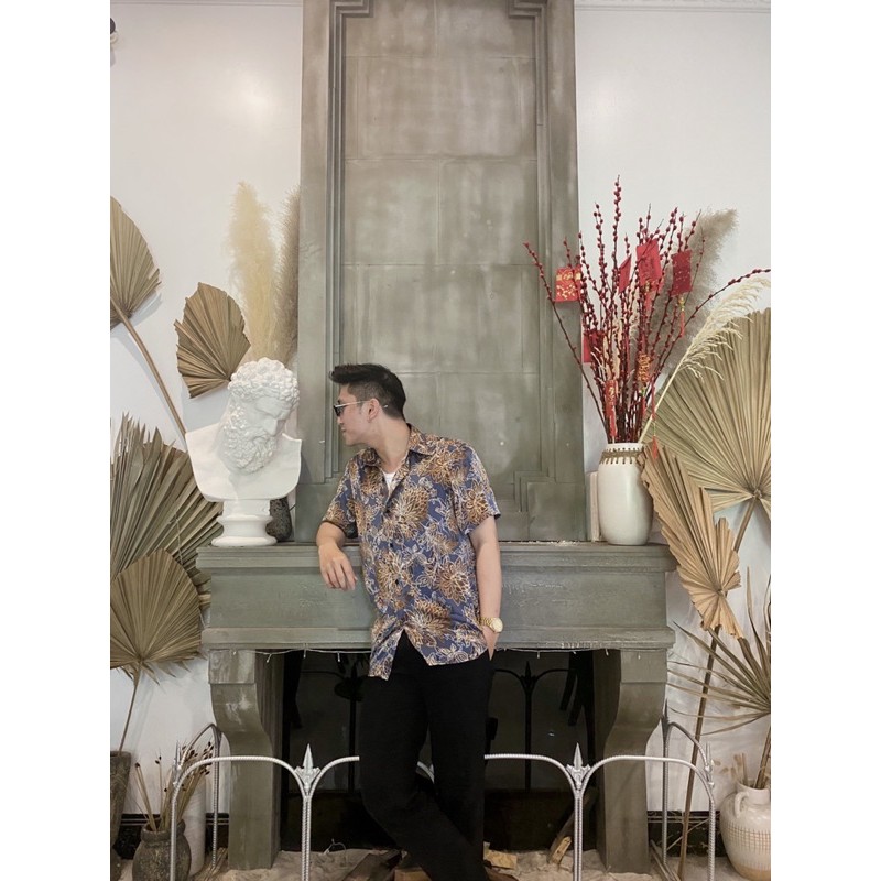 Áo sơ mi nam họa tiết ngắn tay MOROW A02 | BigBuy360 - bigbuy360.vn