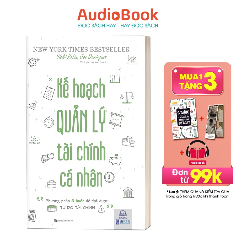 BIZBOOKS - Sách Kế hoạch quản lý tài chính cá nhân: Phương pháp 9 bước để đạt được tự do tài chính