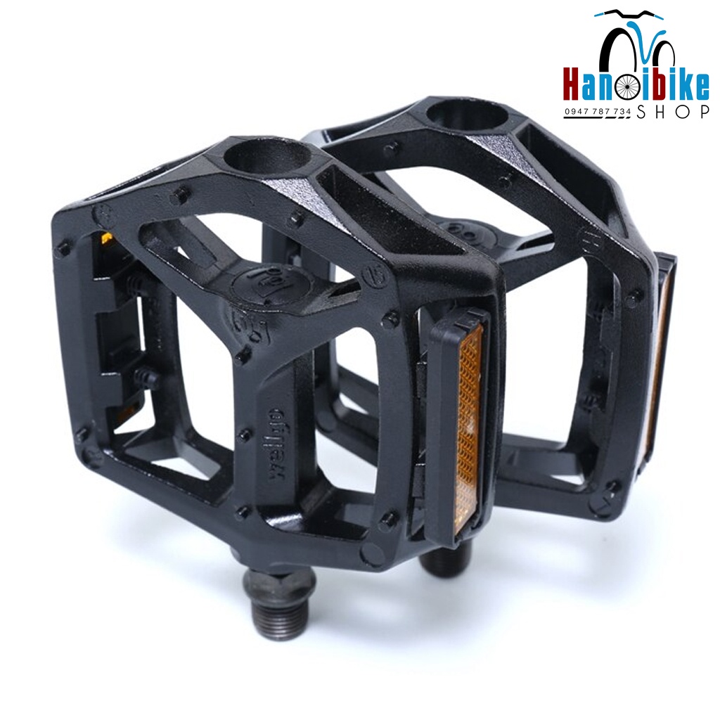 Pedal bàn đạp xe đạp Wellgo K79 cổ điển dành cho xe đạp fixed gear gắn thêm straps