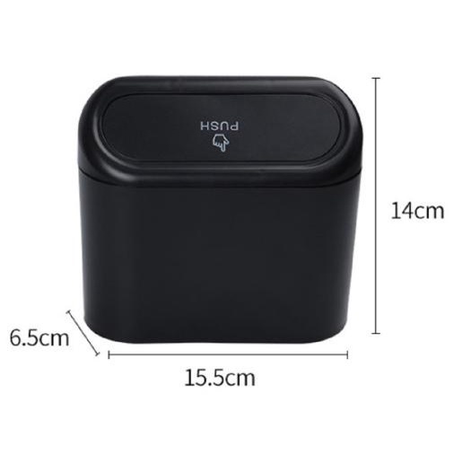 Thùng rác để trên ô tô mini siêu tiện lợi  gắn icon ngộ ngĩnh-giúp giữ gìn vệ sinh xe nhựa chất liệu ABS cao cấp