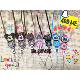 Dây đeo điện thoại cute 2in1