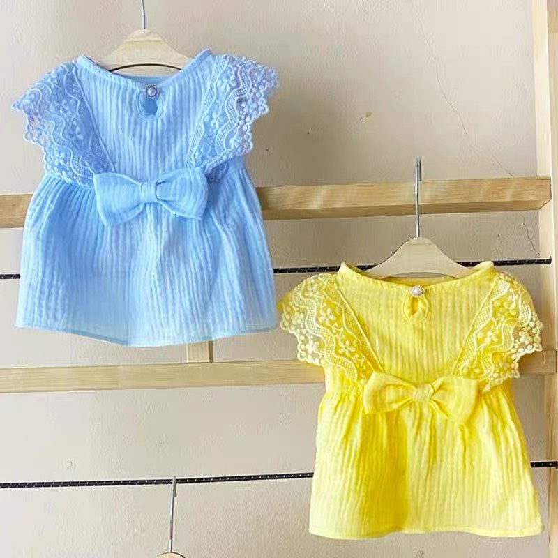 Đầm xô bông đính nơ dành cbo thú cưng