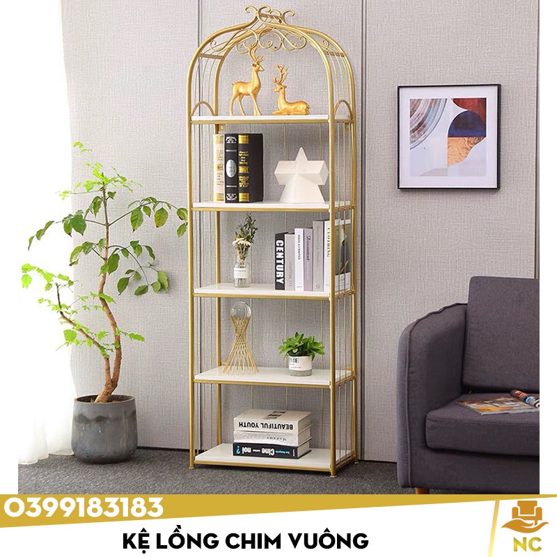 Kệ lồng chim nhiều tầng đựng đựng đồ, trang sức, trang trí phòng sang trọng, hiện đại - Giá Tại Xưởng