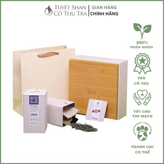 Hộp quà tặng - Trà Shan Tuyết Cổ Thụ - Hộp quà cao cấp - Set quà tặng- SET 2M