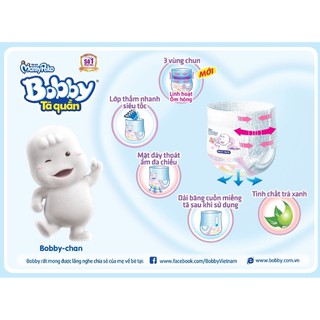 Tã quần Bobby siêu thấm gói đại M74