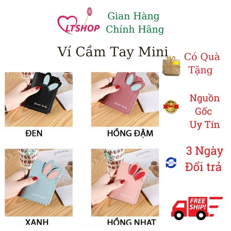 Ví nữ mini ngắn cầm tay cao cấp